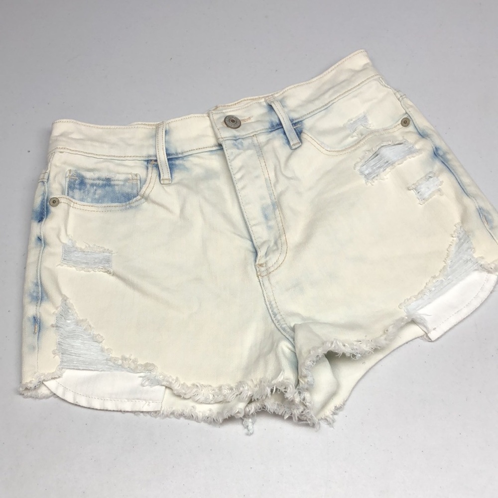 ACID WASH ABERCROMBIE & FITCH HIGH-RISE JEAN SHORTS 4/27 😎